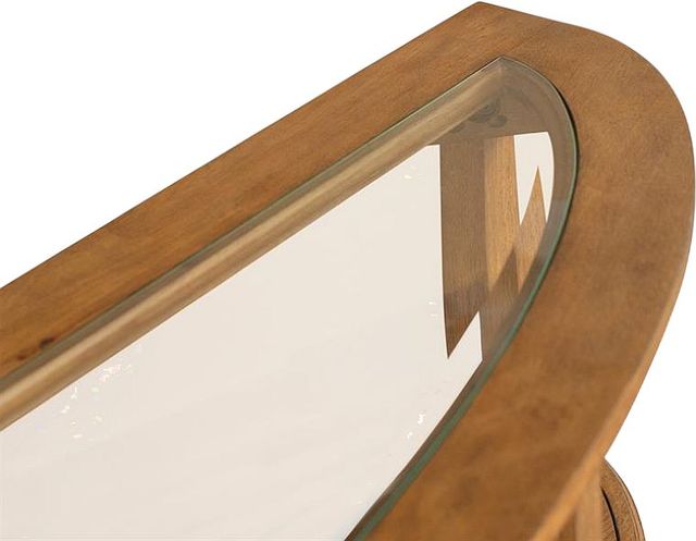 Magnussen Home® Durant Honey Brown Shelf Sofa Table-2