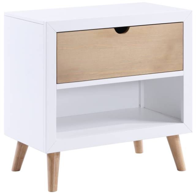 Homelegance® Asker Natural/White Nightstand-0