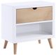 Homelegance® Asker Natural/White Nightstand-0