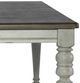 Liberty Furniture Cottage Lane Antique White Rectangular Dining Table with Weathered Gray Top-5