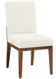 LM Co Home By Vaughan-Bassett Crafted Cherry by Ben & Erin Napier Medium Cherry/White Upholstered Side Chair-0