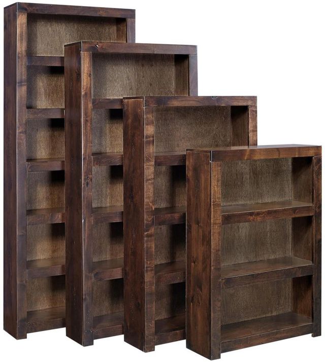 aspenhome® Contemporary Alder Tobacco 84" Bookcase-1