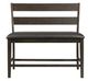 Elements International Mango Dark Brown/Dark Gray Counter Bench-1