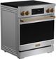 Thor Kitchen® Gordon Ramsay Collection 30" Stainless Steel Pro Style Induction Range with Tilt Panel Touch Control and Bronze Trim-2