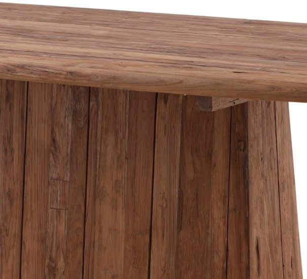 Dovetail Furniture Belvoir Natural Wooden Outdoor Dining Table-3