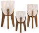 A & B Home Beige/Brown Planters-4