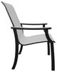 Telescope Casual St. Catherine Abalone/Black Aluminum/Fabric Outdoor MGP Sling Arm Chair-2