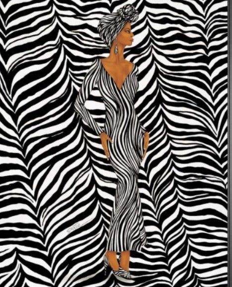 Classy Living Dexter Griffin Zebra Inspired Fashion Wall Art-2