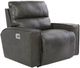 La-Z-Boy® Maddox Slate Leather Power Reclining Chair and a Half with Headrest and Lumbar-0