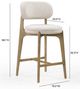 TOV Furniture Carnation Cream Counter Stool -2