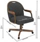Chromcraft Customizable Medina Swivel Casual Dining Chair-2