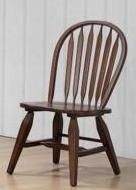Allwood Furniture Group #133 Dark Walnut Oak Veneer Pedestal Table Set-1