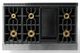 Viking® 7 Series 48" Damascus Gray Pro Style Dual Fuel Range-4