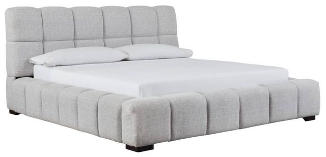 Grendusk Queen Upholstered Bed - Light Gray Grendusk Queen Upholstered Bed - Light Gray