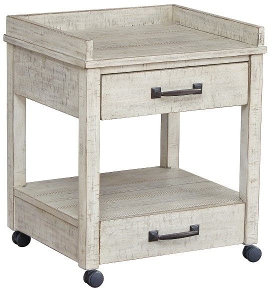 Signature Design by Ashley® Carynhurst 3-Piece Whitewash Home Office Desk Set-3