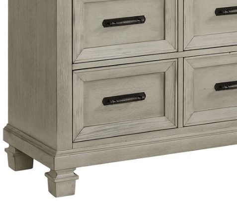 Elements International Farmington Medium Brown/Washed Stone Dresser-2