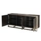 Moe's Home Collection Vincent Dark Brown Sideboard with Stainless Steel Frame-3