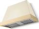 La Cornue CornuFé Euclid 44" Morning Dew Wall Mounted Range Hood with Polished Brass Trim-0
