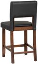 Linon Vega Espresso Black Upholstered Counter Stool-5