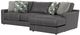 iAmerica Aurora Steel Leather Right Arm Chaise Sofa-3