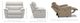 La-Z-Boy® Roman Lead Power Reclining Chair and a Half with Headrest-5