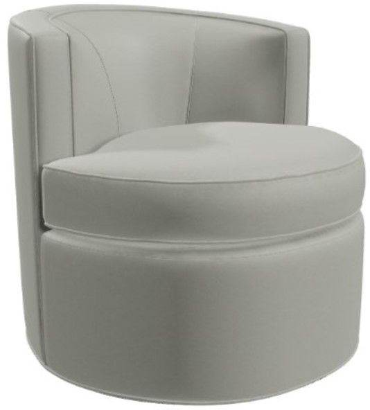 Craftmaster® Customizable CM Leather 32" Swivel Chair-1