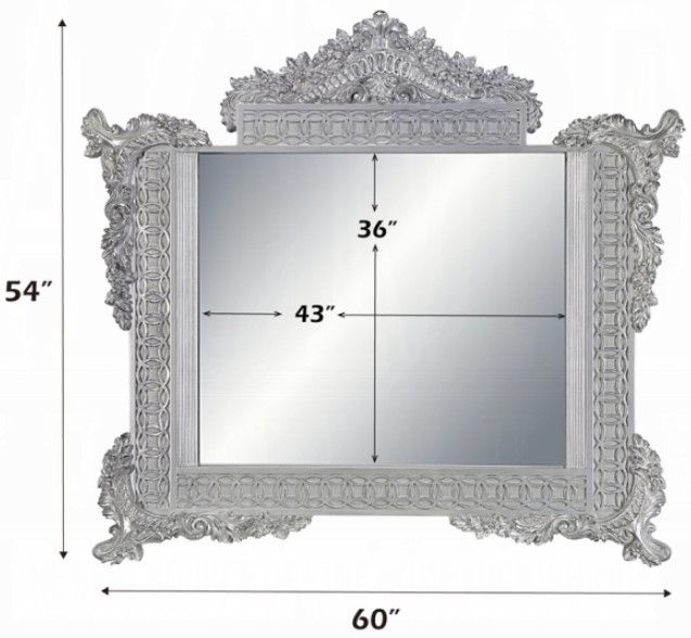 ACME Furniture Valkyrie Antique Platinum Mirror-2