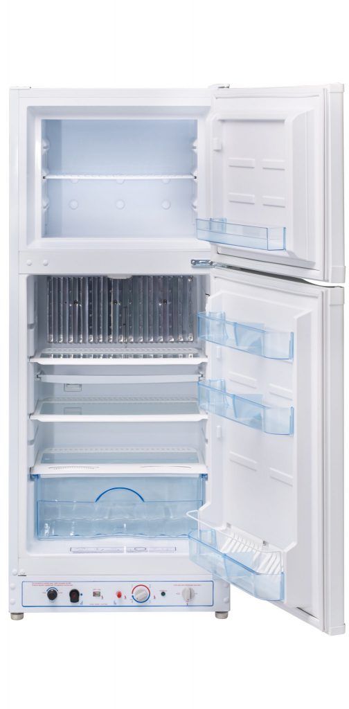 Unique® Appliances 6.4 Cu. Ft. White Counter Depth Freestanding Liquid Propane Top Freezer Refrigerator-1