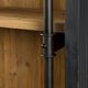 Magnolia Home by Joanna Gaines Ellory Brown/Matte Black Bookcase and Ladder-4