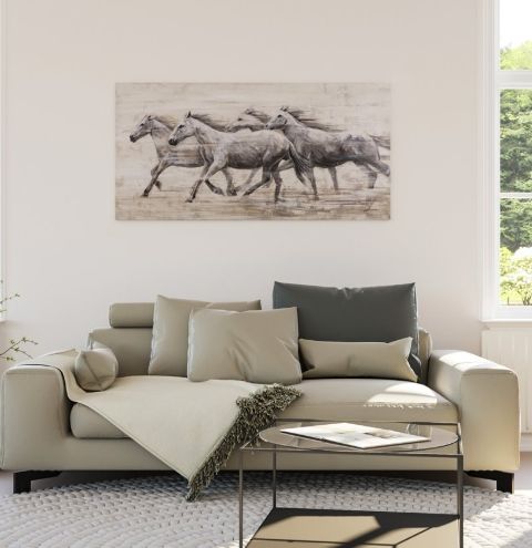 YHD Horses in the Wind Wall Art-1