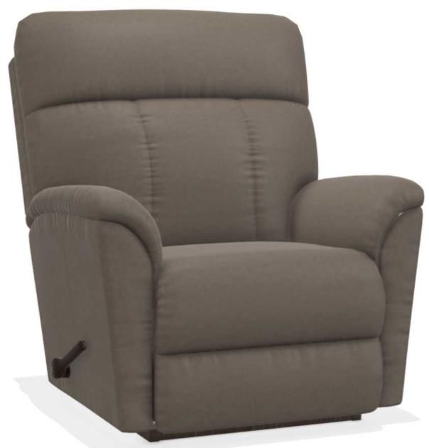 La-Z-Boy® Arthur Grey Leather Rocking Recliner-0