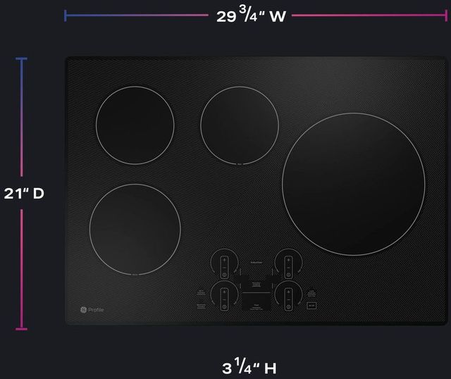 GE Profile™ 30" Black Induction Cooktop-2