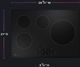 GE Profile™ 30" Black Induction Cooktop-2