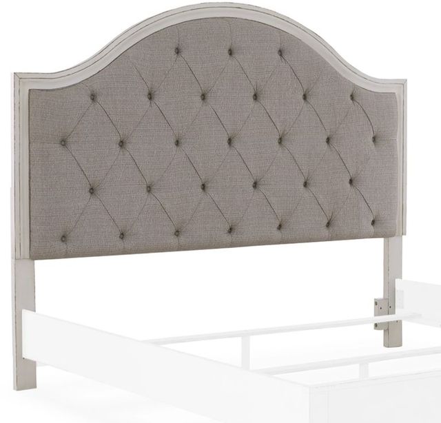 Signature Design by Ashley® Brollyn Chipped White King/California King Upholstered Panel Headboard-0
