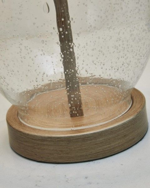 Signature Design by Ashley® Clayleigh 2-Piece Clear/Brown Table Lamp Set-1