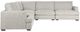Classic Home Ludwig 5-Piece Ivory Upholstered Sectional-2
