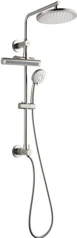 Forno Acqua AcquaFALL Brushed Nickel 24" Retrofit Shower System 1.8 GPM-0