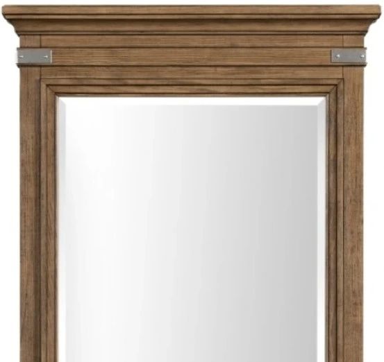 Intercon Forge Wire Brushed Weathered Chestnut Tall Mirror-2