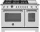 Bertazzoni Heritage Series 48" Fingerprint Resistant Stainless Steel Freestanding Dual Fuel Range-0