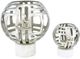 Crestview Collection Finn Tea 2-Piece Silver/White Light Holder-0