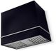 La Cornue Cornufé Loge 36" Matte Black Wall Mounted Range Hood with Satin Chrome Trim-0