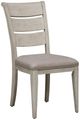 Liberty Furniture Farmhouse Reimagined Antique White/Khaki Ladder Back Upholstered Side Chair-0