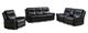 Mazin Furniture Emerson Black Manual Reclining Sofa -3