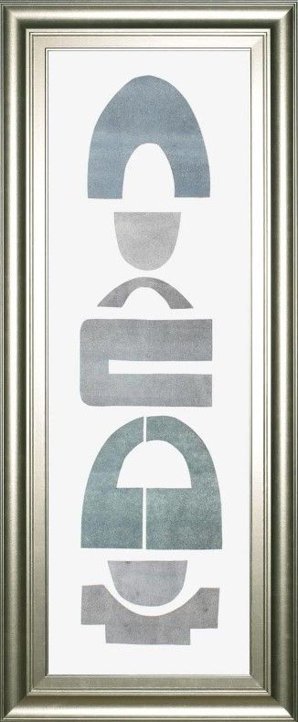 Classy Art Neutral Totems VII by Rob Delamater Wall Art-0