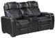 Zenith Leather Power Double Reclining Loveseat-0