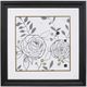 Stylecraft Limbing Roses White/Gray Wall Art-0