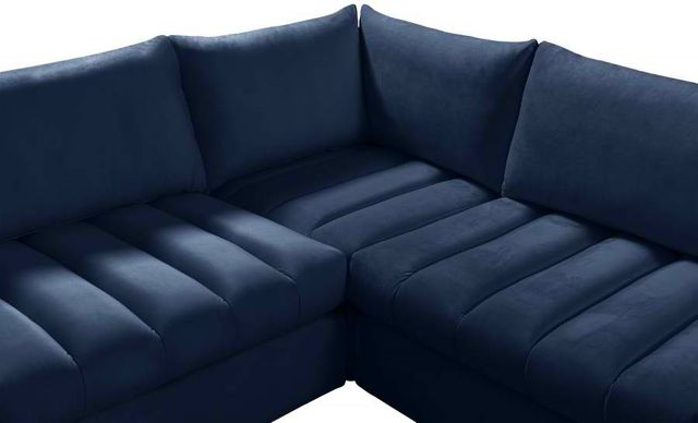 Meridian Furniture Jacob 7-Piece Navy Velvet Modular Sectional Set-2