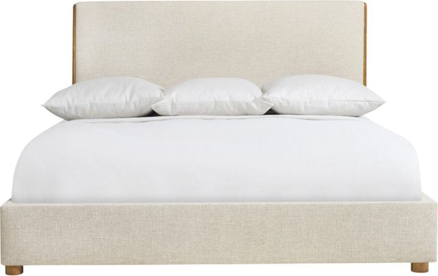 Bernhardt Brasea Beige/Lume King Upholstered Panel Bed-2