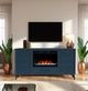 Legends Home Real Cozy Malibu Denim Blue 64" Fireplace Console-1