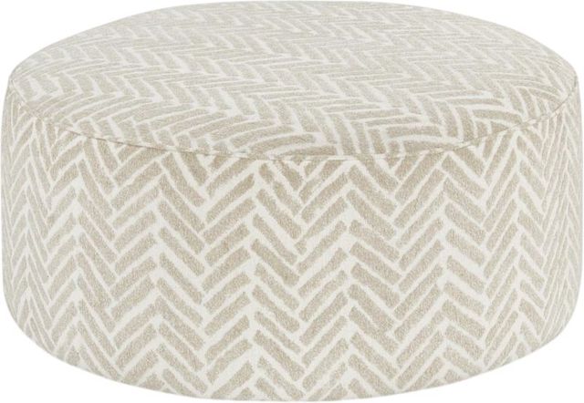 Fusion Furniture Vibrant Vision Passageway Vanilla Cocktail Ottoman-0